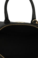 Roberto Cavalli Black Leather Satchel Bag
