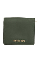Michael Kors Green Leather Wallet