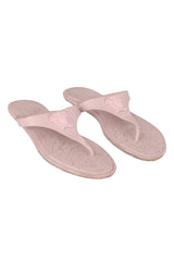 Versace EU 37 Pink Medusa Palazzo Thong Sandal