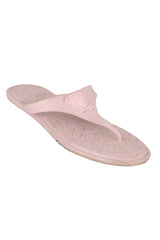 Versace EU 37 Pink Medusa Palazzo Thong Sandal