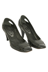 Tod'S EU 36 Penny Patent Leather Black Heels