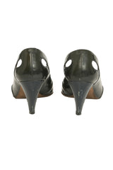 Tod'S EU 36 Penny Patent Leather Black Heels