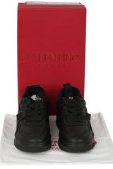 Valentino EU 39 Stud Nappa Leather Low-Top Sneakers