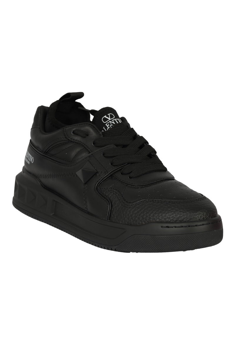 Valentino EU 39 Stud Nappa Leather Low-Top Sneakers