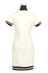 Moschino Couture Size M Graphic Logo White T-Shirt Dress