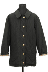 Burberry Size L Brit Harrington Black Jacket