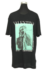 Valentino Garavani Size L Archive 1971 Black Graphic T-Shirt