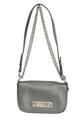 Coach Swagger Glitter Gray Leather Shoulder Bag