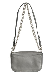 Coach Swagger Glitter Gray Leather Shoulder Bag