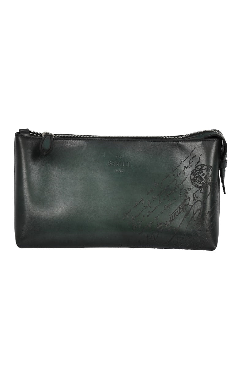 Berluti Ivy Scritto Leather Pouch