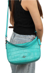 Coach Chelsea Croc Embrossed Leather