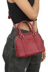 Gucci Guccissima Dome Satchel Sling Bag