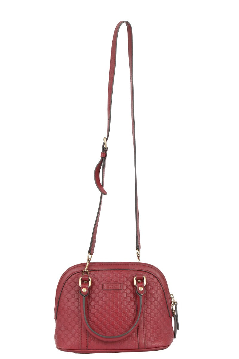 Gucci Guccissima Dome Satchel Sling Bag