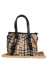 Burberry Nova Check Cartridge Pleat Handbag