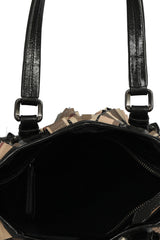 Burberry Nova Check Cartridge Pleat Handbag