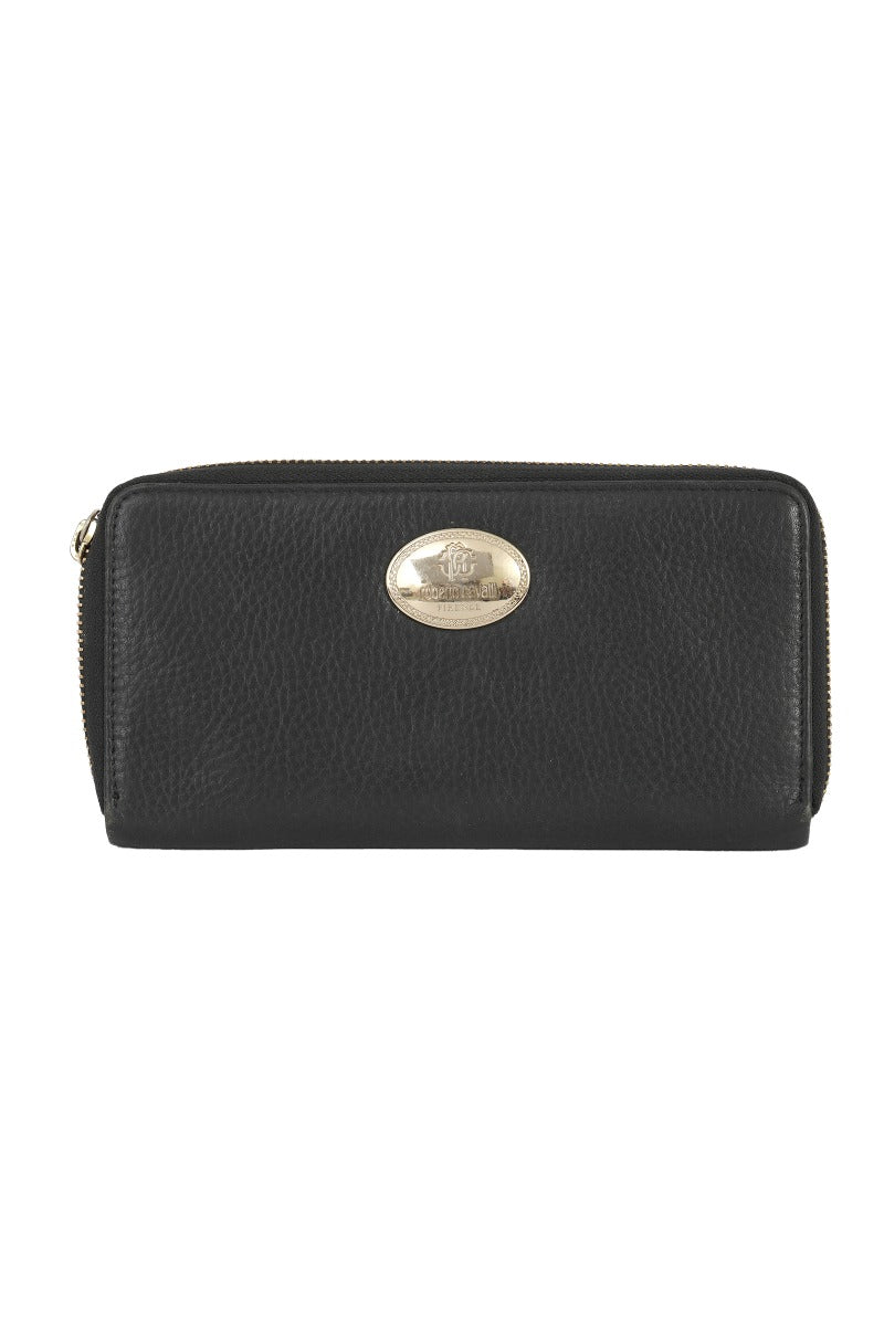 Roberto Cavalli Logo Black Wallet