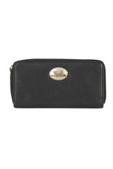 Roberto Cavalli Logo Black Wallet
