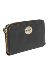 Roberto Cavalli Logo Black Wallet