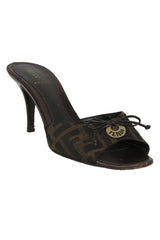 fendi-eu-39-brown-zucca-canvas-and-leather-bow-slides-heels
