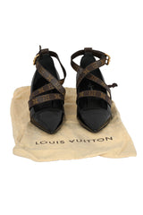 louis-vuitton-eu-38-5-brown-monogram-min-lin-canvas-criss-cross-heels