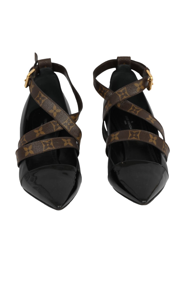 louis-vuitton-eu-38-5-brown-monogram-min-lin-canvas-criss-cross-heels