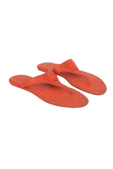 Versace EU 36 Orange Medusa Head Thong Slippers