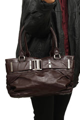 Burberry Patent Leather Healy Hobo Bag