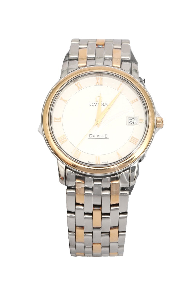 Omega 35Mm De Ville Prestige Two-Tone Unisex Watch