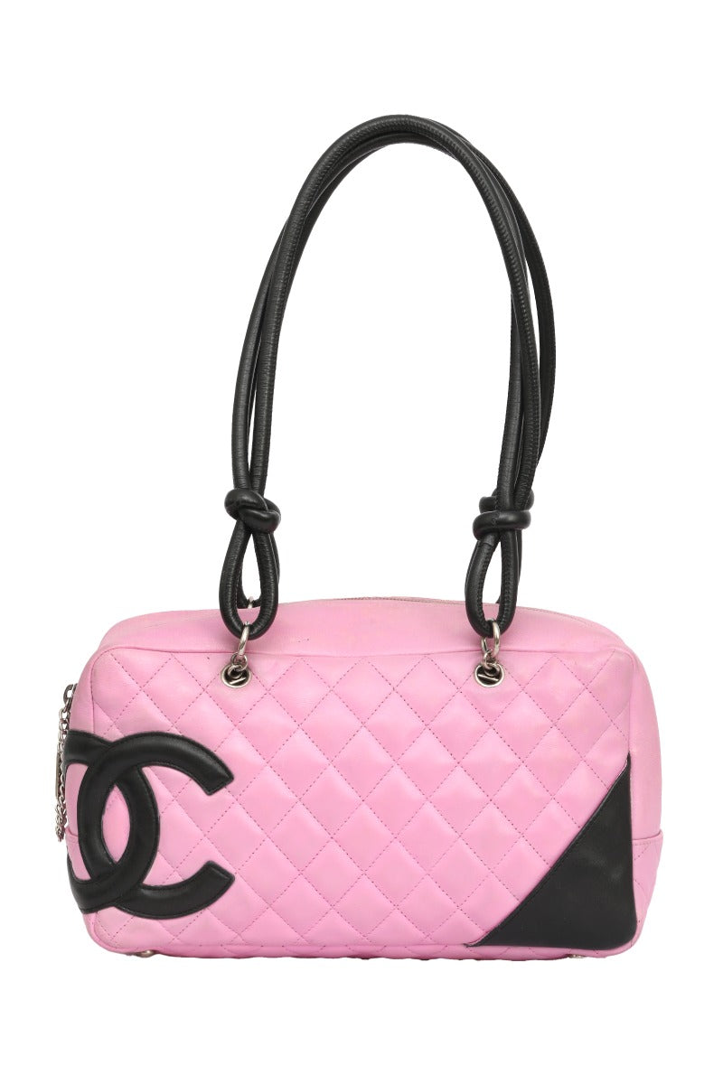 chanel-2000s-pink-cambon-line-bowler-handbag
