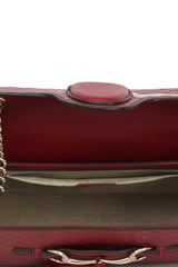 Gucci Guccissima Red Leather Emily Handbag