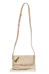 Salvatore Ferragamo Beige Heart Crossbody Bag