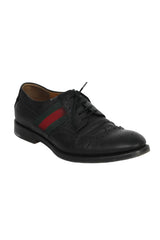 Gucci Size 7 Black Leather Men'S Oxford Brogue Shoes
