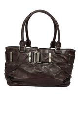Burberry Patent Leather Healy Hobo Bag