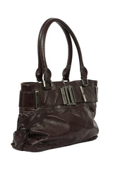 Burberry Patent Leather Healy Hobo Bag
