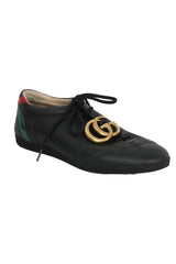 Gucci Size 7 Gg Logo Low Web Top Trainers