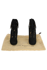 Louis Vuitton Size EU-40 Starlet Monogram Embossed Nubuck Ankle Boots