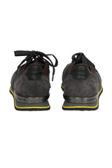 Tod'S Size 6.5 Suede Tricolor Lace Up Sneakers