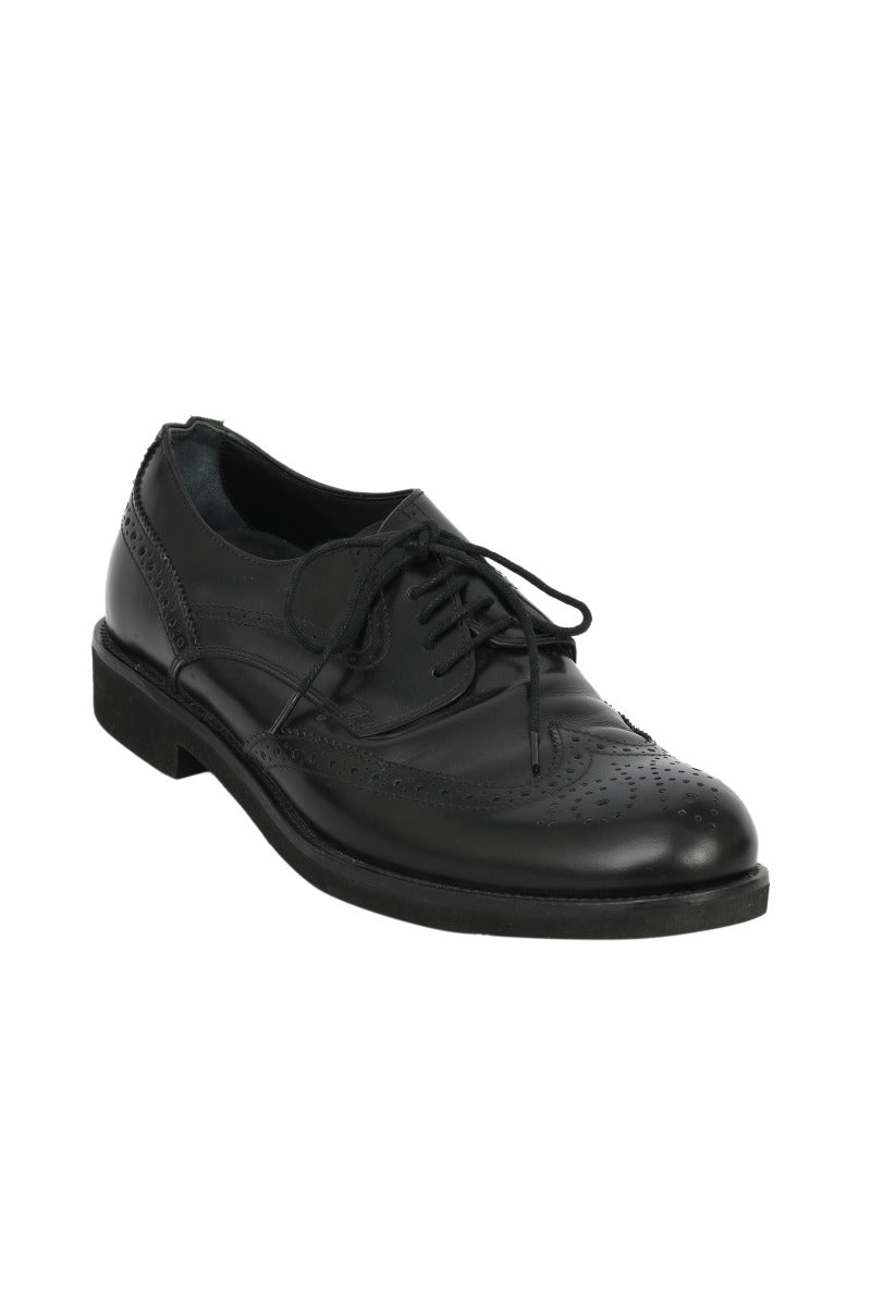 Tod'S Size 7 Leather Lace Up Loafers