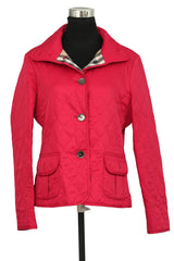Burberry Size L Short Crimson Size Large Quilted Jacket
