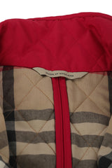 Burberry Size L Short Crimson Size Large Quilted Jacket