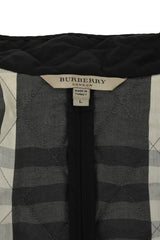 Burberry Size L Short Black Size Large Zip-Up Quilted Jacket