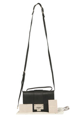 Jimmy Choo Black Leather Rebel Mini Hand Bag