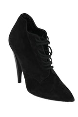 Saint Laurent EU 38.5 Suede Lace Up Boots