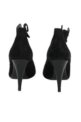 Saint Laurent EU 38.5 Suede Lace Up Boots