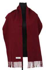 Yves Saint Laurent 100% Wool Maroon Muffler