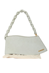 Jacquemus Powder Blue Le Sac Vague Leather Shoulder Bag