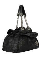 Christian Dior Black Leather Sac Le Vintage Bag