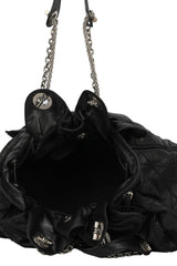 Christian Dior Black Leather Sac Le Vintage Bag