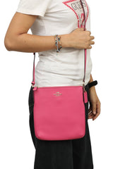 Coach Pink Leather Sling Bag