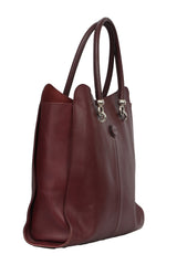 Tod'S Wine Sella Long Leather Tote Bag